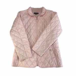 LAND'S END Pink Quilted Jacket-Size 10/12